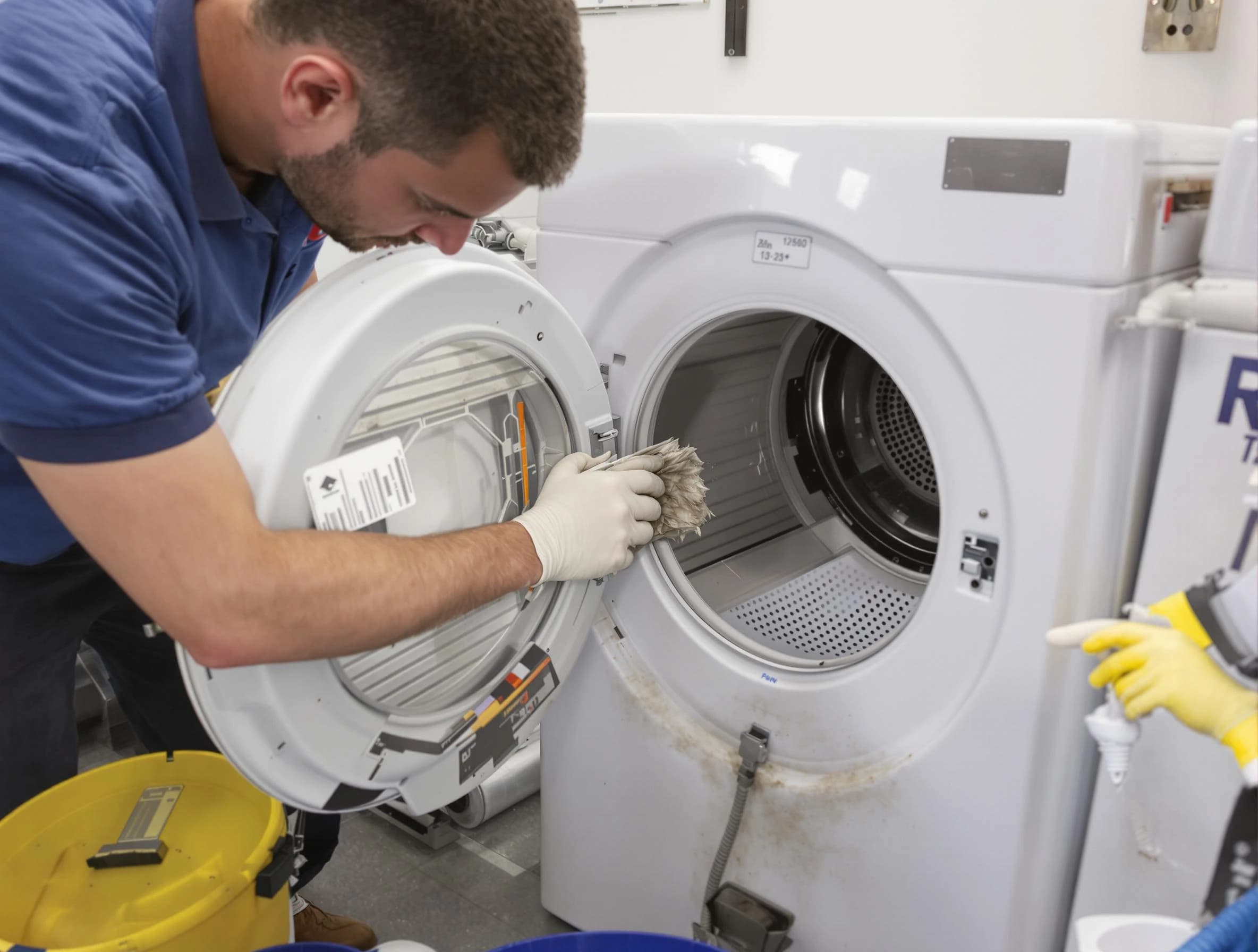 Smyrna Dryer Vent Cleaning specialist performing detailed lint trap cleaning service in Smyrna