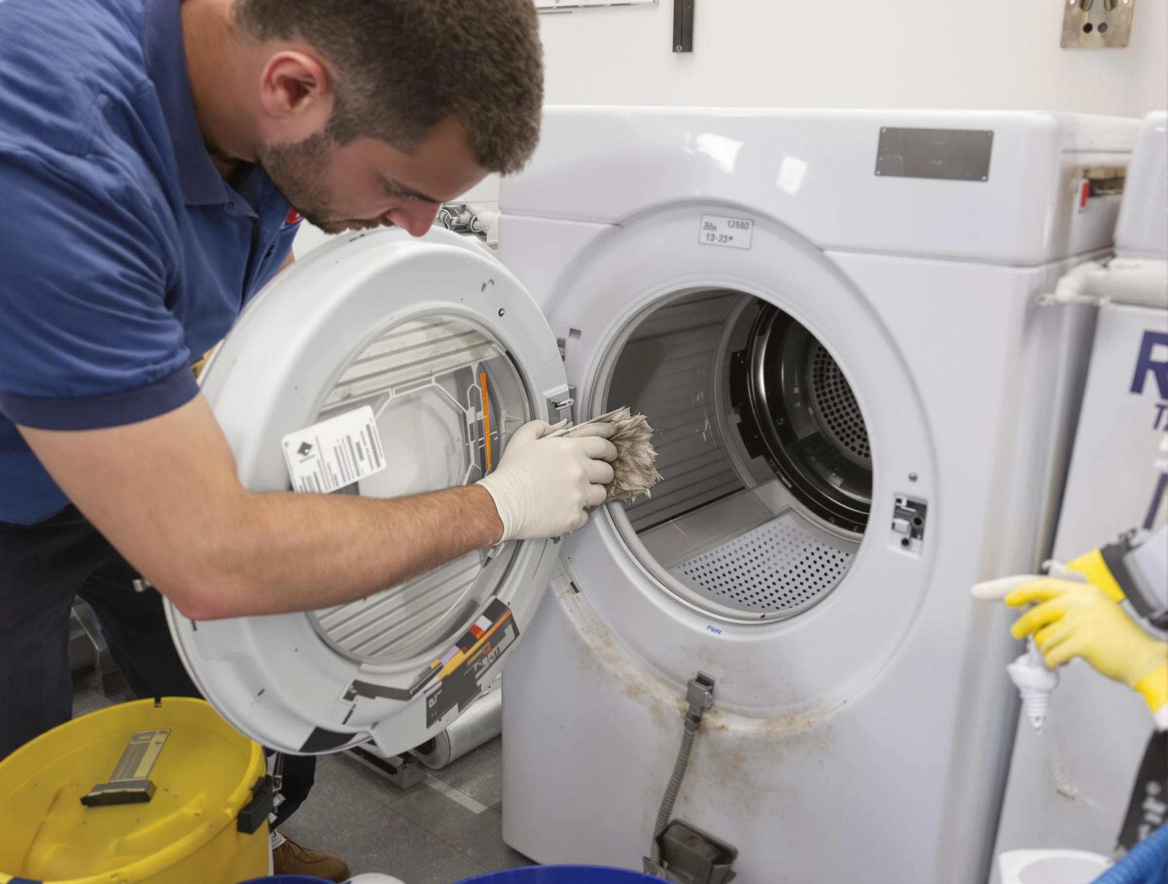 Smyrna Dryer Vent Cleaning specialist performing detailed lint trap cleaning service in Smyrna